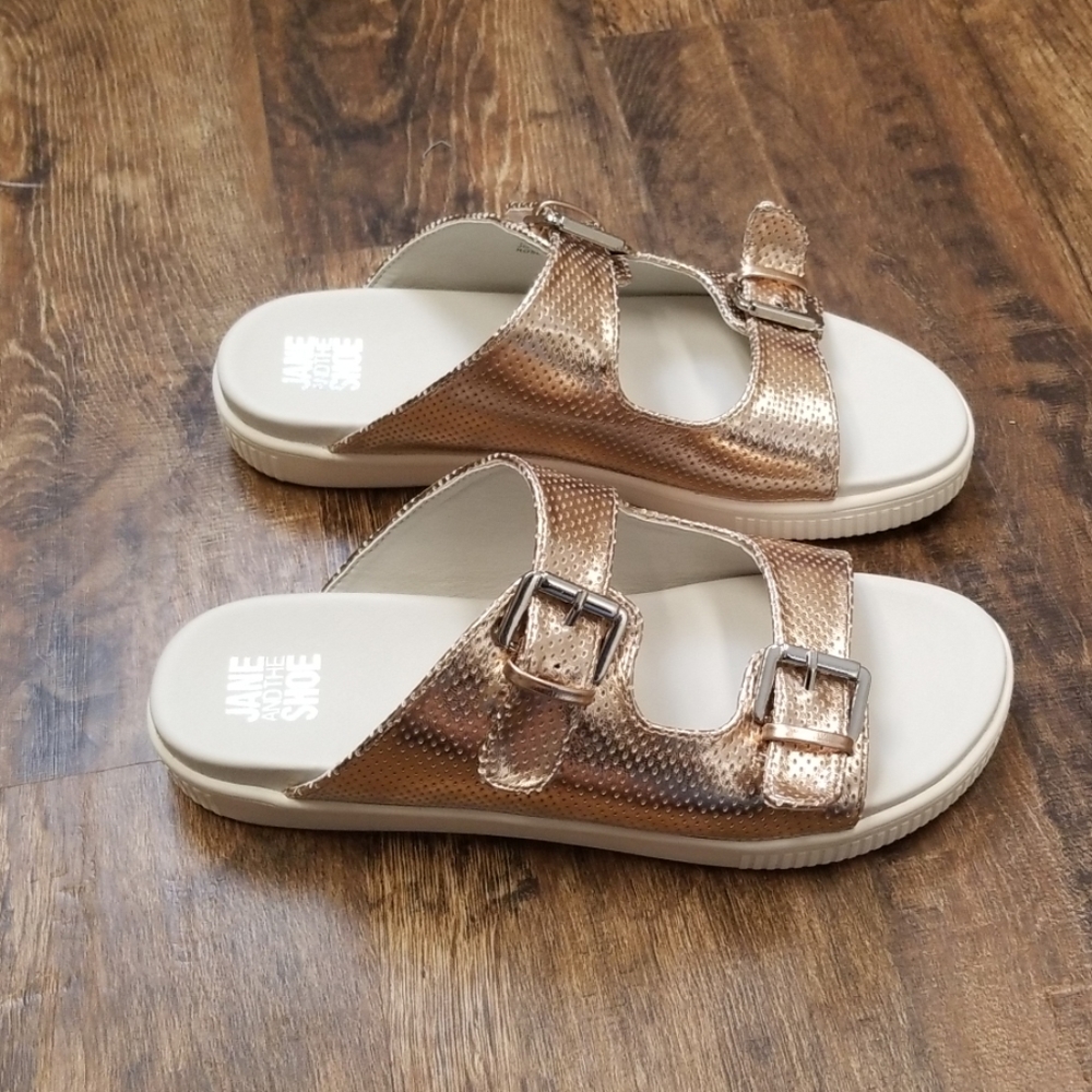 Joey Slide Sandal by Jane and the Shoe - Picture 3 of 4